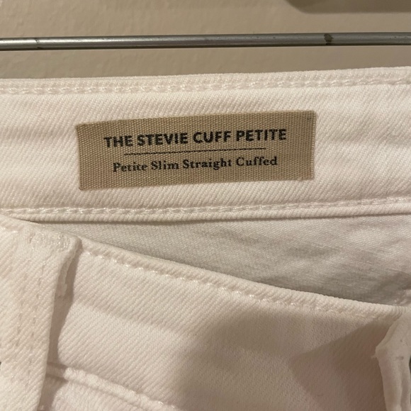 AG ‘The Stevie Petite Cuff’ White Jeans - Picture 5 of 8